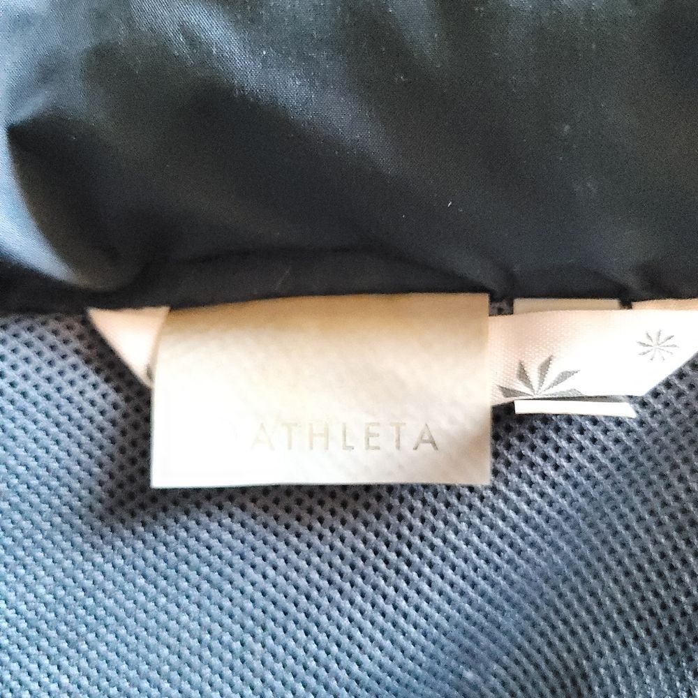 Athleta Military Bomber Windbreaker Hooded Blue Jacket Size X Small - Picture 10 of 16